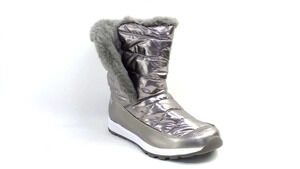 Tony Little Cheeks Fit Body Water Repellent Puffer Boot Pewter - Wide